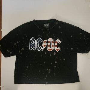 AC/DC Black and White Graphic Tee